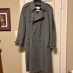 London Fog Men's Classic Gray Trench Coat